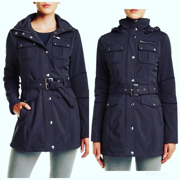 BCBGeneration Jackets & Blazers - BCBGeneration Hooded Softshell Jacket / Coat